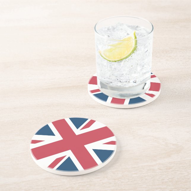 Der Union Jack britischer Flagge Untersetzer (Seite)