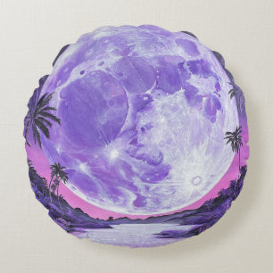 "Der unmögliche Mond"- Rundes Kissen