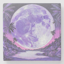 "Der unmögliche Mond"- Steinuntersetzer