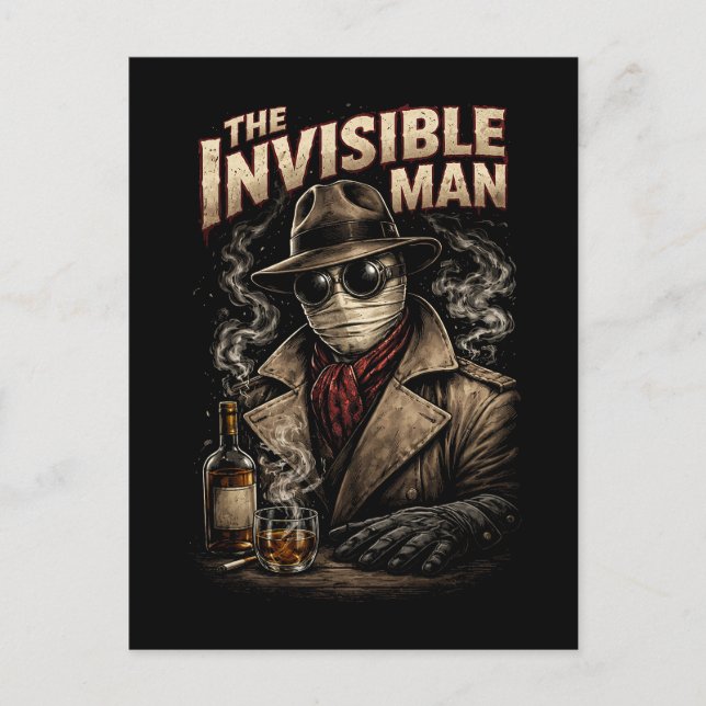 Der Unsichtbare Mann Postkarte (Vorderseite)