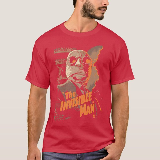 Der Unsichtbare Mann Retro T-Shirt (Vorderseite)
