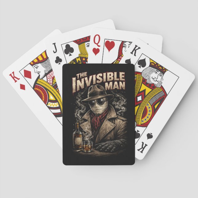 Der Unsichtbare Mann Spielkarten (Rückseite)