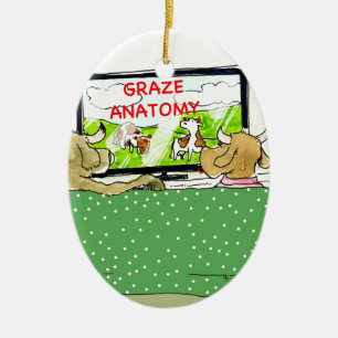 Der unterhaltsame Küchenwitz Keramikornament