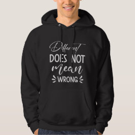 Der Unterschied ist nicht Gemein falsch Hoodie