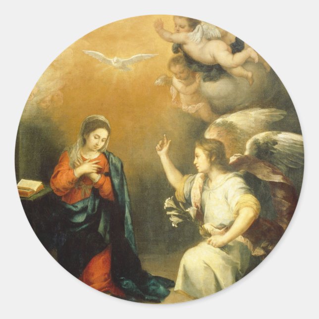 Der Urlaub der Jungfrau Runder Aufkleber (Vorderseite)