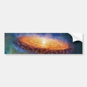 Der Ursprung des Sonnensystems Autoaufkleber
