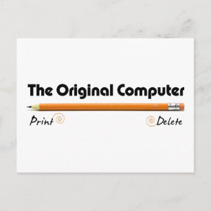 Der ursprüngliche Computer Postkarte