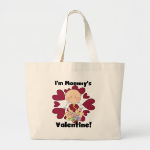 Der Valentinsgruß-T-Shirts der Jungen-Amor-Mama Jumbo Stoffbeutel