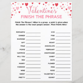 Der Valentinstag beendet das Phrasenspiel