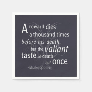 Der Valiant die aber einst Shakespeare Serviette