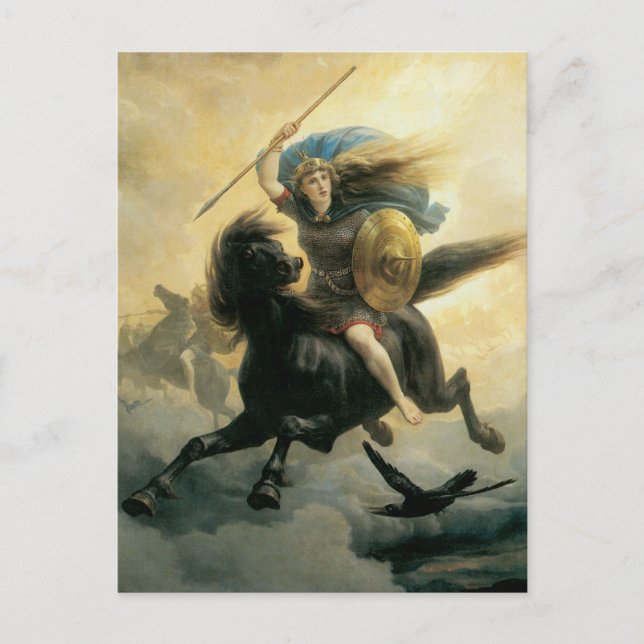 Der Valkyrie, 1869 Postkarte (Vorderseite)