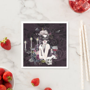 Der Vampir Moody Gothic Vampy Glam Pale Skin Serviette