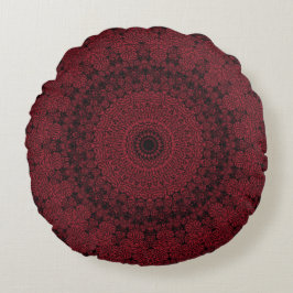 Der Vampire Mandala Rundes Kissen