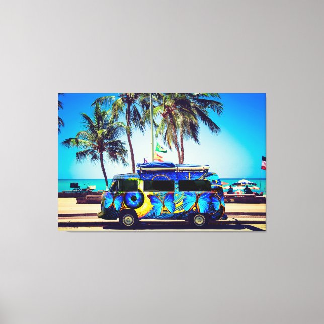Der Van 1 hat die Canvas umgekippt Leinwanddruck (Vorderseite)
