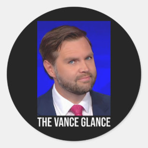 Der Vance-Blick - Lustiger Jd Vance  Runder Aufkleber
