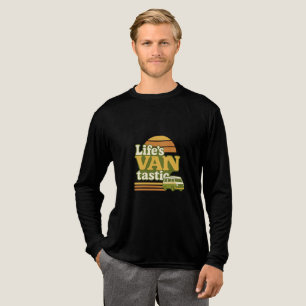 Der VANtastic Retro 70er Van Graphic von Life Tri-Blend Shirt