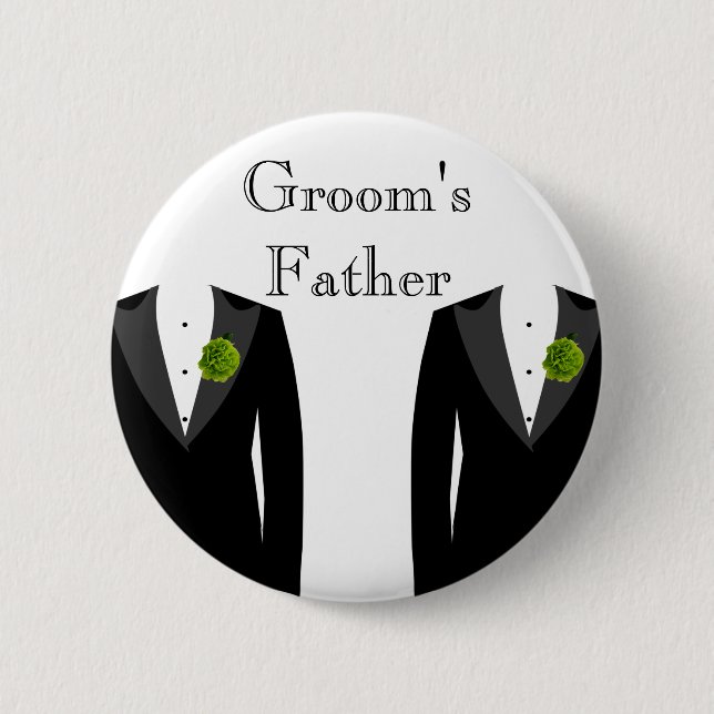 Der Vater-Abzeichen grüne Gartennelken-des Button (Vorderseite)