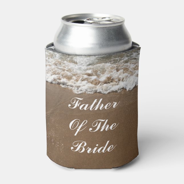 Der Vater der Braut spendet Gastgeschenke Dosenkühler (Kanne Vorderseite)