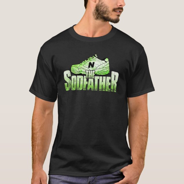 Der Vater, der den Rasenmäher Landscaping entführt T-Shirt (Vorderseite)