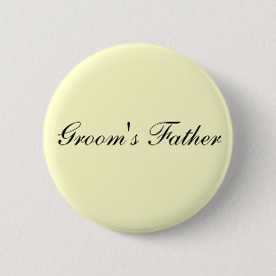 Der Vater-Elfenbein-Knopf des Bräutigams Button