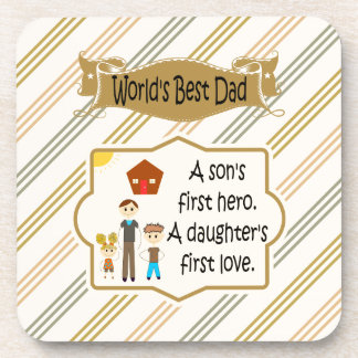 Der Vater-Getränk-Untersetzer der Welt beste Getränkeuntersetzer