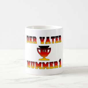 Der Vater Nummer 1 Vater #1 am deutschen Vatertag Kaffeetasse