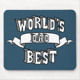 Der Vater-Typografie-Text Mousepad der Welt bester