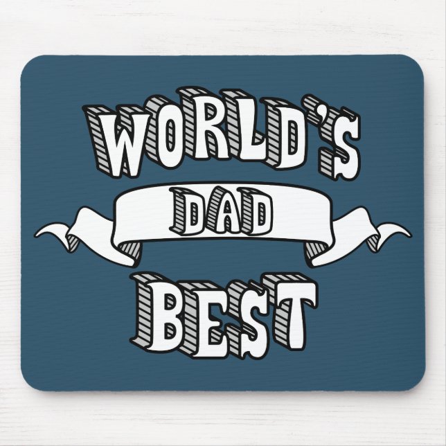 Der Vater-Typografie-Text Mousepad der Welt bester (Vorne)