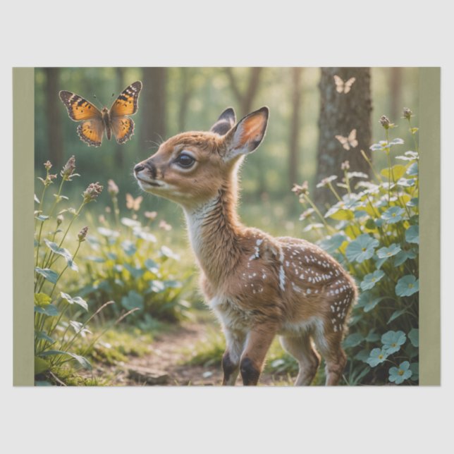 Der Vater und der Schmetterling Seidenpapier (Vorderseite)