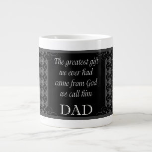 Der Vatertag - Geburtstag "beststes Geschenk wir " Jumbo-Tasse