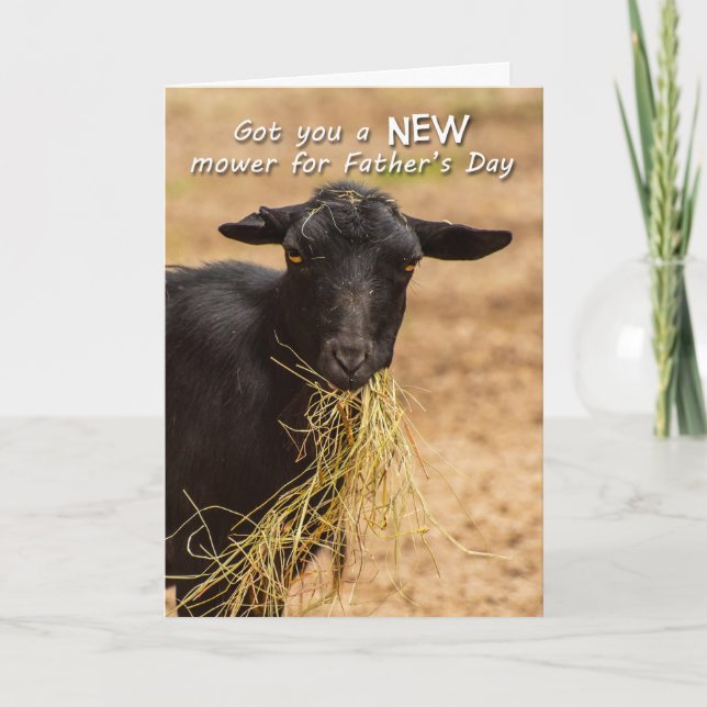 Der Vatertag Rasenmäher- Karte (Vorderseite)