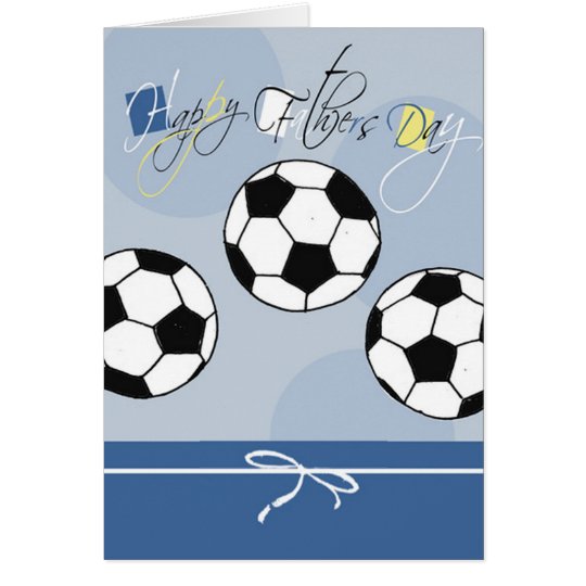 Der Vatertags-Karte Fußball- Karte