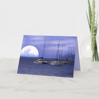 Der Vatertags-Karte Mond-Fluss-mit Vers Karte