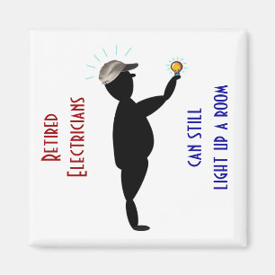 Der Vatertags-Magnet: Pensionierte Elektriker - Magnet