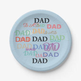 Der Vatertags-Platten Pappteller