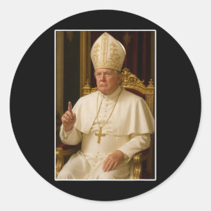 Der Vatikan hat einen neuen Papst Christlich, der  Runder Aufkleber