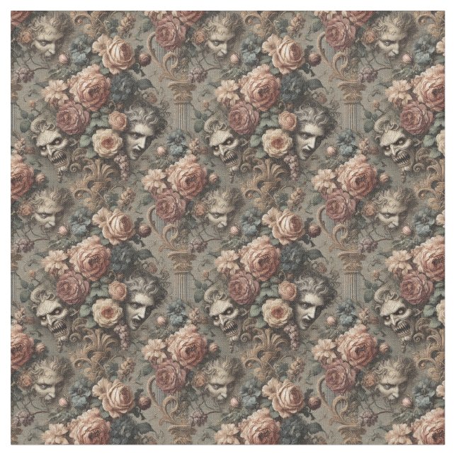 Der Velvet-Crash - gotische Dense-Tile Stoff (Nahaufnahme)