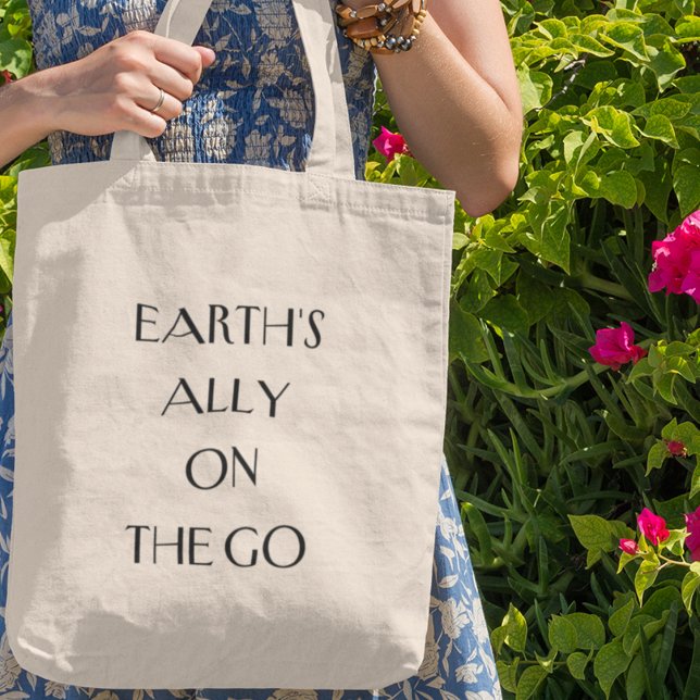 Der Verbündete der Erde auf dem Weg zum Nachhaltig Tragetasche (Shop now  and join the movement for a greener world)