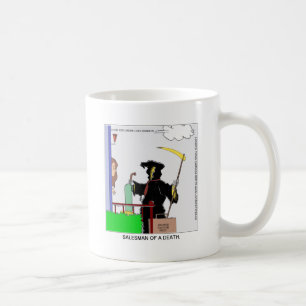 Der Verkäufer eines toten Funny Gifts Karten T-Shi Kaffeetasse