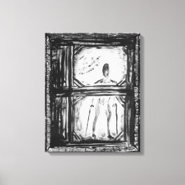 Der verkrüppelte Mann Leinwanddruck