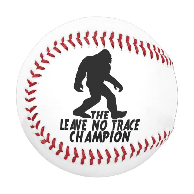 Der Verlass No Trace Champion Funny Bigfoot Baseball (Vorderseite Links)