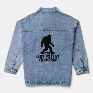 Der Verlass No Trace Champion Funny Bigfoot Jeansjacke
