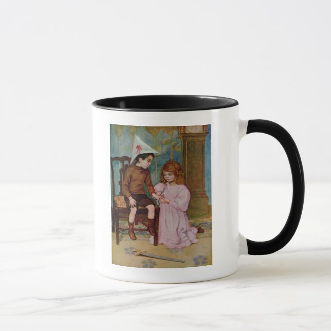 Der verletzte Ritter Tasse (Rechts)