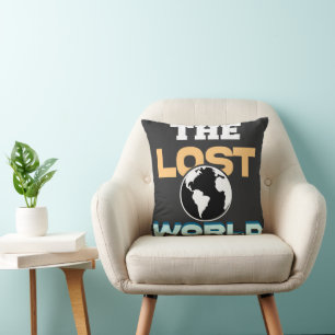Der verlorene T - Shirt der Welt - Dinosaurier Adv Kissen