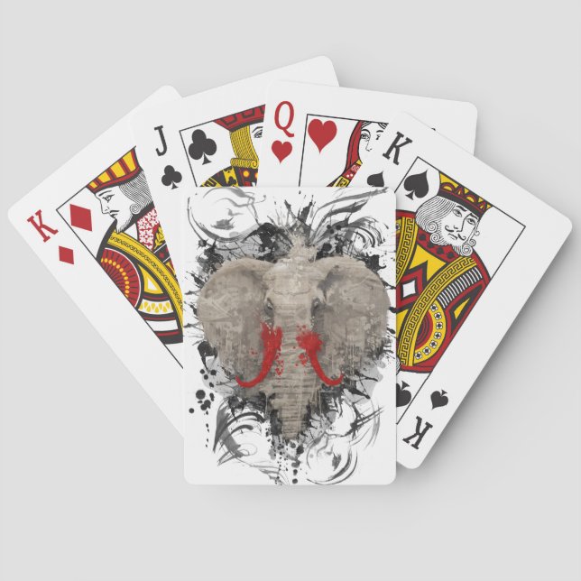 Der Vermisste Elefant Spielkarten (Rückseite)