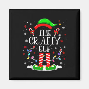 Der verrückte Elf Funny Xmas Elf Matching Family C Magnet