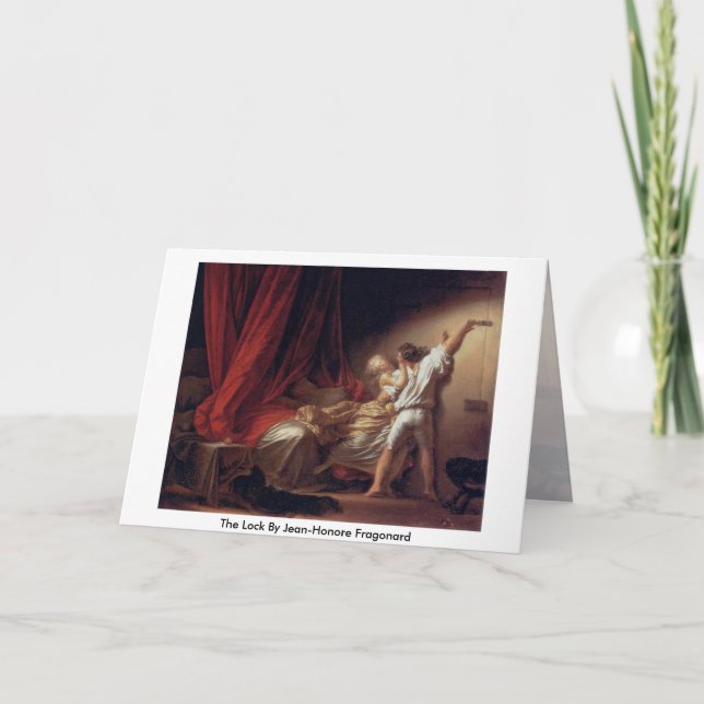 Der Verschluss durch Jean-Honore Fragonard Karte (Vorderseite)