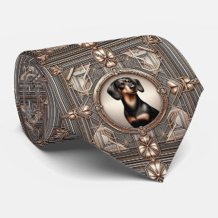 Der verspielt Hunde Liebhaber   Dachshund Papa Kra Krawatte