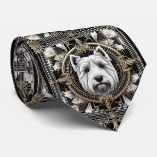 Der verspielte Hundeliebhaber   Scottish Terrier H Krawatte