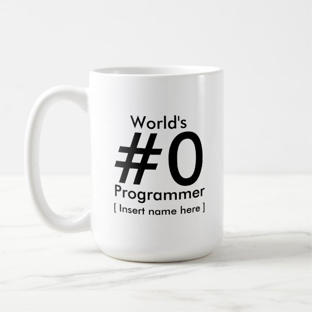 Der versteckte Semicolon Kaffeetasse (Links)